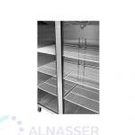 ثلاجة-تخزين-عامودية-بابين-أمام-upright-stainless-steel-fridge-freezer-refrigerator-close-alnasser-factories