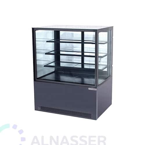 ثلاجة-عرض-حلويات-تيتانيوم-أسود-أمام-صيني-display-refrigerator-black-titanium-alnasser-factories
