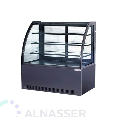 ثلاجة-عرض-حلويات-تيتانيوم-أسود-زجاج-ملفوف-أمام-مفتوحة-من-الخلف-display-refrigerator-black-titanium-alnasser-factories