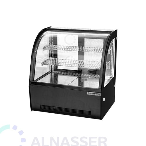 ثلاجة-عرض-حلويات-ملفوف-أسود-أمام-صيني-على-الطاولة-66سم-display-refrigerator-black-titanium-alnasser-factories