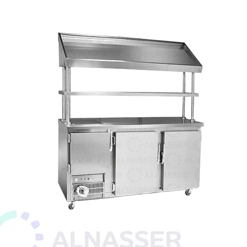 ثلاجة-بروست-3أبواب-مع-كاونتر-خبز-البيك-مصانع-الناصر- broasted- refrigerator-alnasser-factories