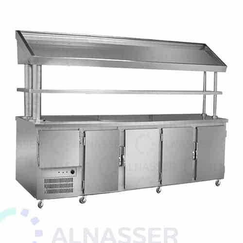 ثلاجة-بروست-5أبواب-مع-كاونتر-خبز-البيك-مصانع-الناصر- broasted- refrigerator-alnasser-factories