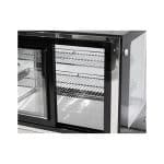 ثلاجة-عرض-حلويات-مربع-أسود-أمام-صيني-على-الطاولة-66سم-display-refrigerator-black-titanium-alnasser-factories