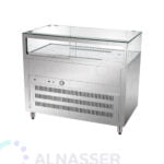 ثلاجة-عرض-رف-خدمة-زجاج-سطح-رخام-خلف-وطني-display-refrigerator-200cm-alnasser-factories